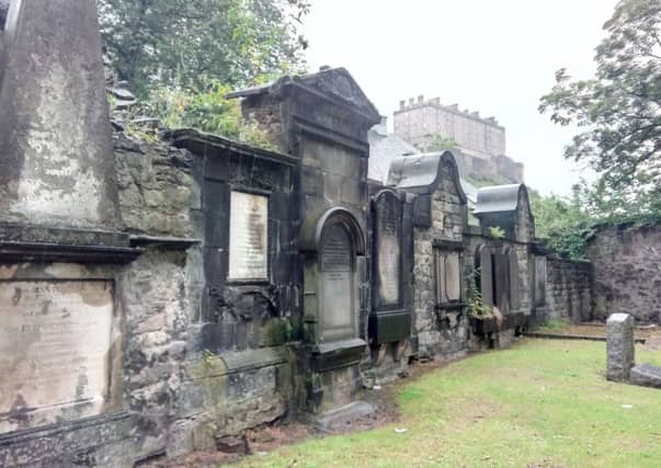 Woodward's grave is located in a secluded corner of St Cuthbert's Graveyard in Edinburgh. Picture: David McLean