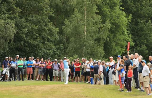 Ian Poulter attracted a big crowd for his attempt to try and qualify at home club Woburn for the Open Championship in a fortnight's time. Picture: Getty Images