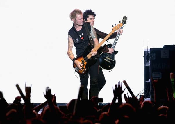 The American rock band Green Day were due to perform in Glasgow on Tuesday. Picture: Kevin Winter/Getty Images