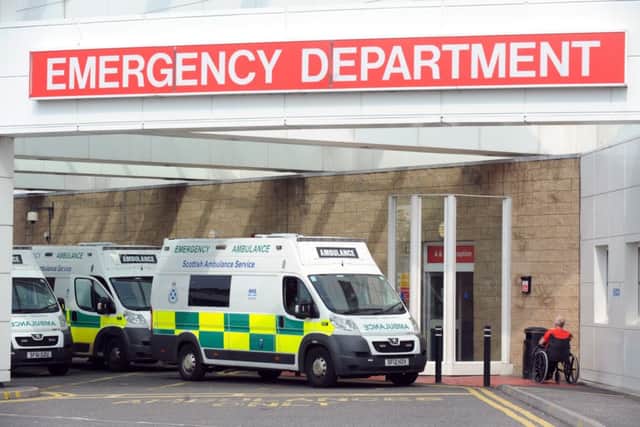 The health boards responses disclose which buildings were deemed at significant or high risk when hospital and healthcare buildings were surveyed last year. Picture: Jane Barlow/TSPL