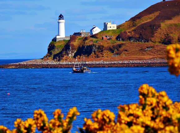 The lighthouse on Davaar Island at Campbeltown Loch. Picture: Peter Gellatly
