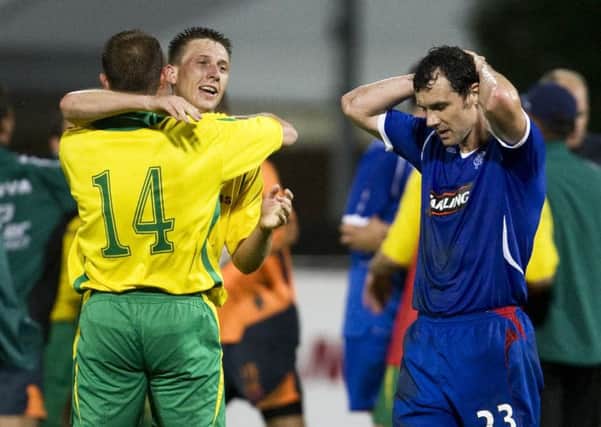 Rangers crashed out of Europe to Kaunas in 2008. Picture: SNS