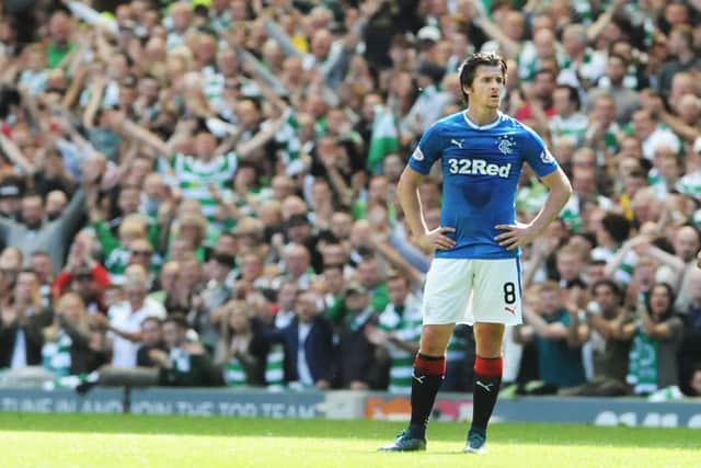 The ex-Rangers midfielder had his say on the defeat. Picture: John Devlin