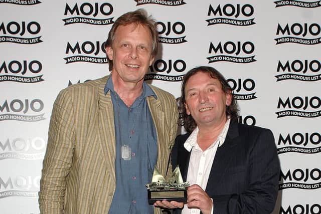 Joe Boyd & Mike Heron attending the MOJO Honours List ceremony. The Brewery, London. 18th June 2007; Job: 32419 -;  (Photo by Pat Sullivan/Photoshot/Getty Images)