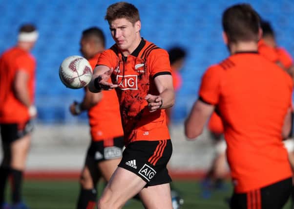 Jordie Barrett, the 20-year-old brother of All Blacks stand-off Beauden Barrett, will start at full-back against the British and Irish Lions. Picture: David Davies/PA