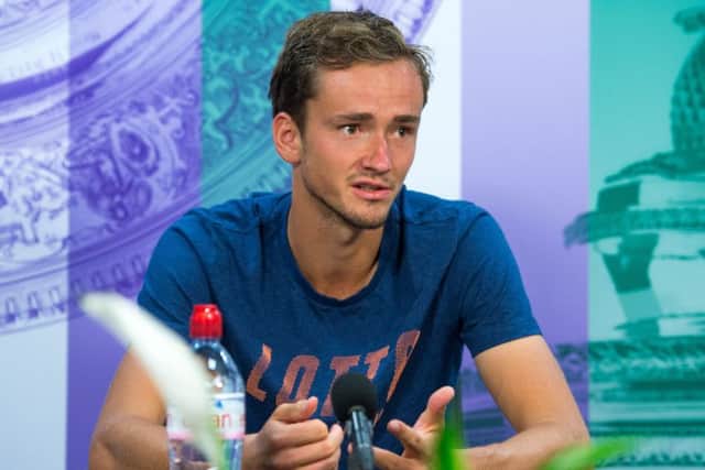 Daniil Medvedev asked for the umpire to be removed. Picture: PA