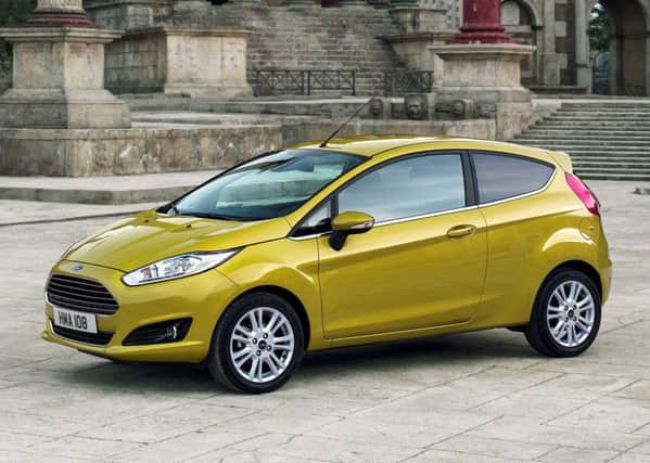 Ford's Fiesta topped the sales chart north of the Border last month. Picture: Contributed