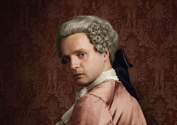 Andrew Gower as Bonnie Prince Charlie in season 2 of Outlander.  PIC: Jason Bell/Starz/Courtesy of Sony Pictures Television.