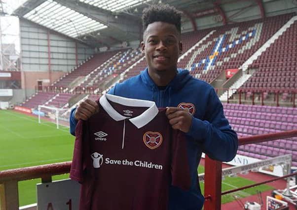 Ashley Smith-Brown limped off during Hearts' friendly defeat. Picture: Contributed
