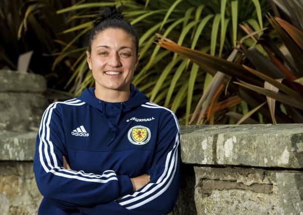 Scotland Women goalkeeper Gemma Fay wins her 200th cap tonight. Picture: SNS.