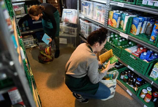 Foodbanks are essential to bridge a gap and for emergency supplies but they are not a long-term solution  the chance to buy your own food offers better nutritional options and, crucially, dignity. Picture: Getty