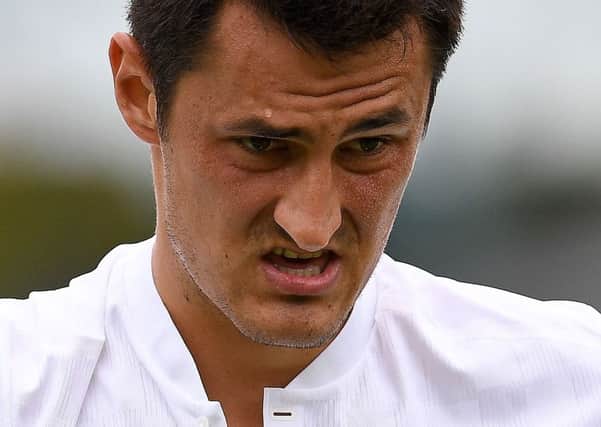 Australia's Bernard Tomic has been fined Â£11,000. Picture: Justin Tallis/AFP/Getty Images