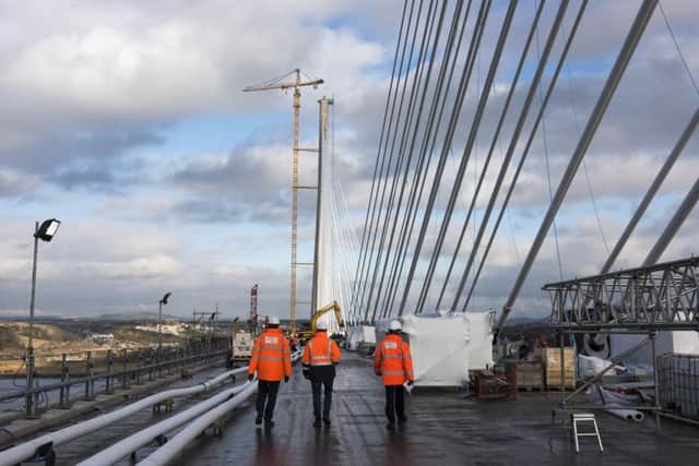 The Queensferry Crossing will become a motorway with no public walkways. Picture: Andrew O'Brien