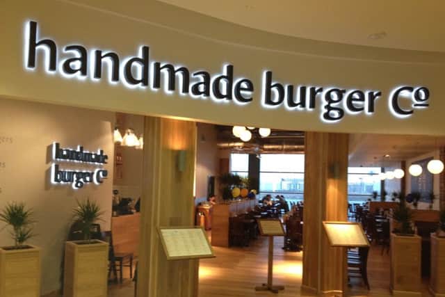 Handmade Burger Co has six Scottish branches, including one at Ocean Terminal. Picture: handmadeburgerco