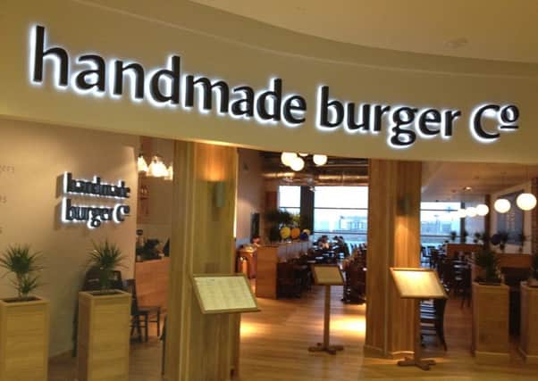Handmade Burger Co has six Scottish branches, including one at Ocean Terminal. Picture: handmadeburgerco