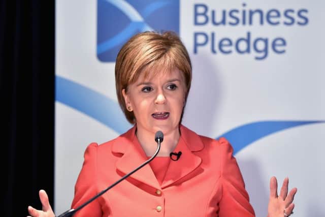Sturgeon launched the Business Pledge in May 2015 to improve pay, tackle inequality and encourage growth. Picture: Jeff J Mitchell/Getty