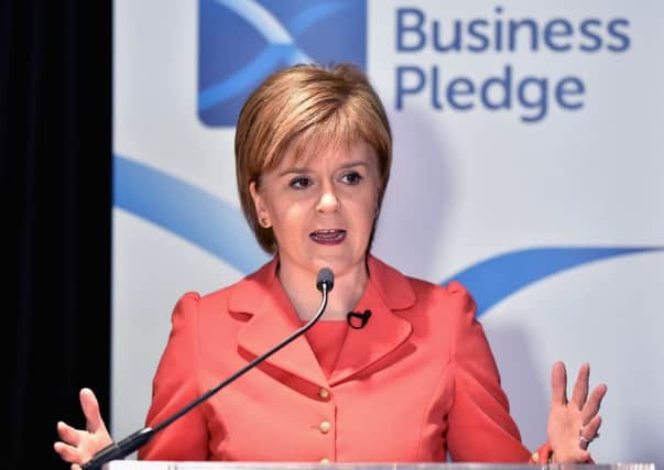 Sturgeon launched the Business Pledge in May 2015 to improve pay, tackle inequality and encourage growth. Picture: Jeff J Mitchell/Getty