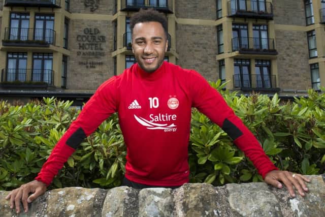 Nicky Maynard joined the Aberdeen squad in St Andrews after signing a one-year contract. Picture: SNS.