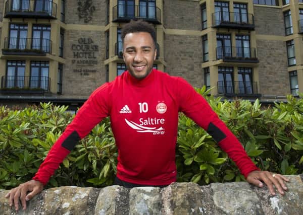 Nicky Maynard joined the Aberdeen squad in St Andrews after signing a one-year contract. Picture: SNS.