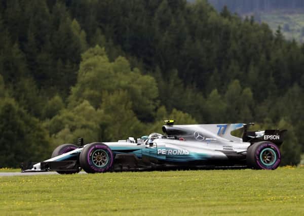 Valtteri Bottas outshone team-mate Lewis Hamilton to take pole for todays Austrian Grand Prix. Photograph: Darko Bandic/AP