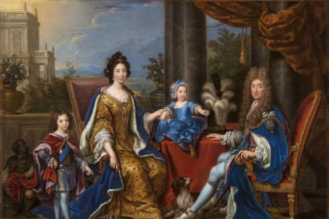 A 1694 portrait by Pierre Mignard of King James VII and his family. The monarch was deposed from the thrones of Scotland and England in 1688. Picture: Royal Collection Trust