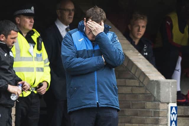 St Johnstone manager Tommy Wright was despondent after defeat to FK Trakai. Picture: SNS/Paul Devlin