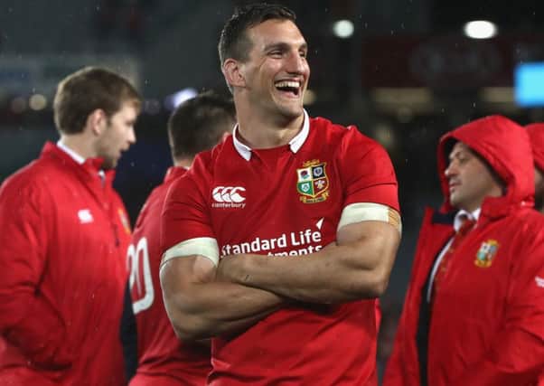 Lions captain Sam Warburton smiles in the aftermath of Saturday's draw in Auckland. PICTURE: Getty