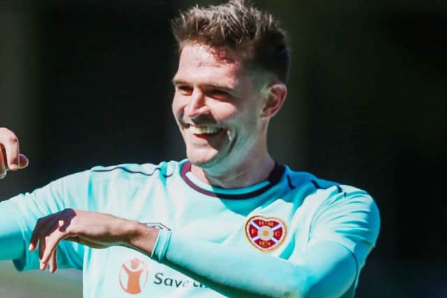 Hearts' new striker Kyle Lafferty