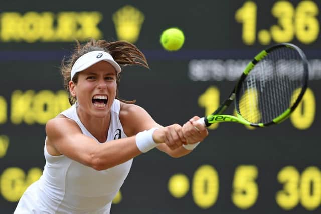 Johanna Konta defeated France's Caroline Garcia. Picture: AFP/Getty