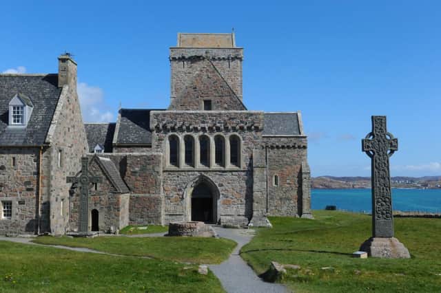 The structure was discovered at the saints ancient monastery on the island of Iona 60 years ago. Picture: Robert Perry/TSPL