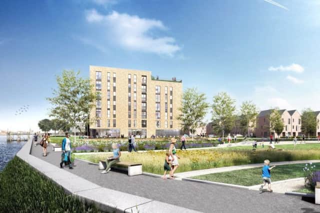 5Plus Architects have devised proposals for 1,690 waterfront homes