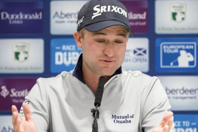 Scotland's Russell Knox speaks ahead of the Scottish Open at Dundonald Links. Picture: Kenny Smith/SNS