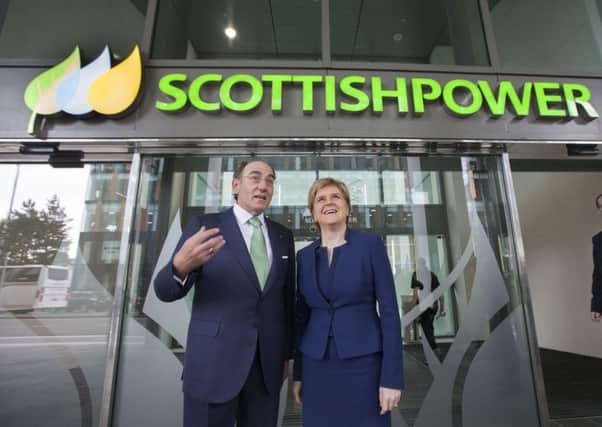 ScottishPower chairman Ignacio Galan with First Minister Nicola Sturgeon at the official opening of the company's new headquarters in Glasgow. Picture: Chris James/ScottishPower/PA Wire