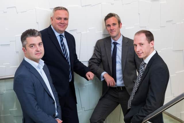 From left: new Deloitte directors Gareth Hancock, Paul Cowley, Daniel Barry and Mark Pool. Picture: Contributed