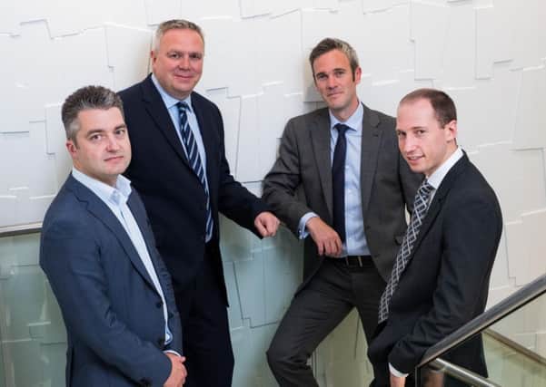 From left: new Deloitte directors Gareth Hancock, Paul Cowley, Daniel Barry and Mark Pool. Picture: Contributed