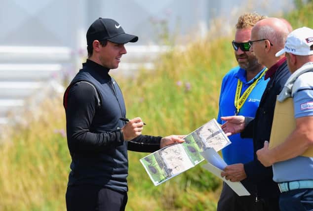 World No 4 Rory McIlroy is the star attraction in this week's Aberdeen Asset Management Scottish Open at Dundonald Links. Picture: Getty Images