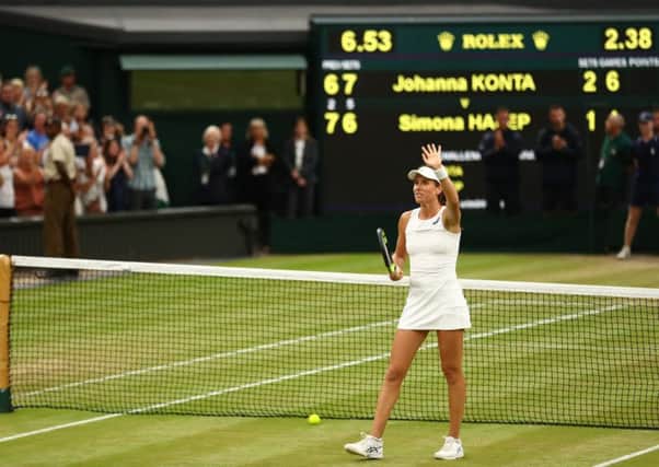 Johanna Konta is relishing the prospect of facing childhood idol Venus Williams. Picture: Michael Steele/Getty Images