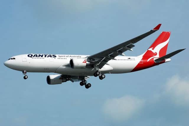 A Qantas Airbus A330 similar to the one Dean Stinson was travelling on. Picture: Contributed