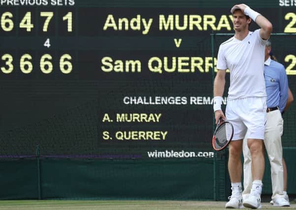 Andy Murray is out at the quarter-final stage. Picture: DANIEL LEAL-OLIVAS/AFP/Getty Images