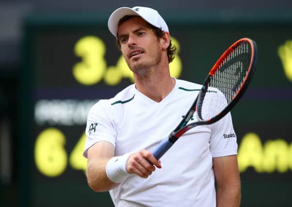 Andy Murray succumbed to injury at Wimbledon. Picture: Getty Images