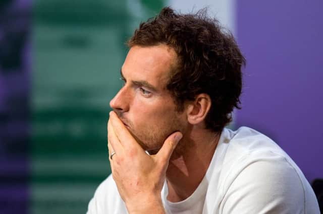 Andy Murray wasn't happy with the way a reporter phrased his question during yesterday's press conference. Picture: PA