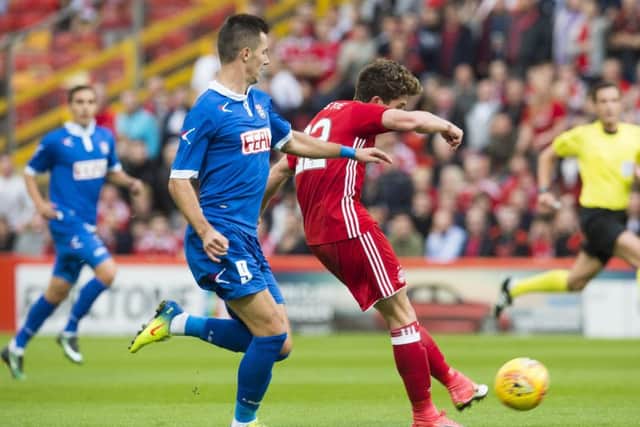 Aberdeen's Ryan Christie scores the opening goal. Picture: Craig Foy/SNS