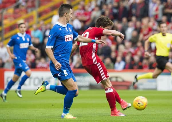 Aberdeen's Ryan Christie scores the opening goal. Picture: Craig Foy/SNS