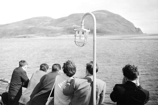 A 1958 view of Davaar Island from a Campbeltown steamer. Picture: TSPL