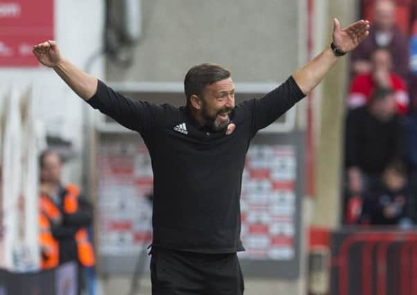 Aberdeen manager Derek McInnes on the touchline. Picture: Craig Foy/SNS