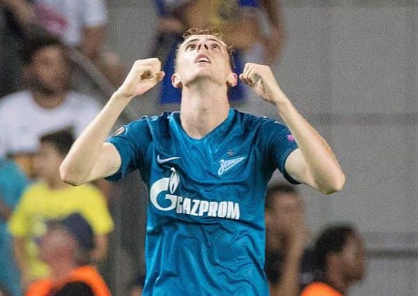 Zenit's forward Luka Dordevic has been linked with a move to Celtic. Picture: Getty