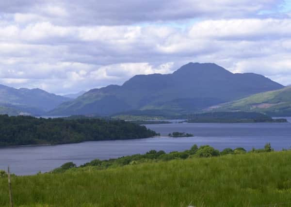Looking north west on Loch Lomond at the Duke's Pass,  as Loch Lomond and the Trossachs is set to become Scotland's First National Park Picture ALLAN MILLIGAN date taken 14th June 2000    (digital image) PUBDATE_TS_TS2_13_2000_07_01 SCOTLAND SCENIC DUNBARTONSHIRE