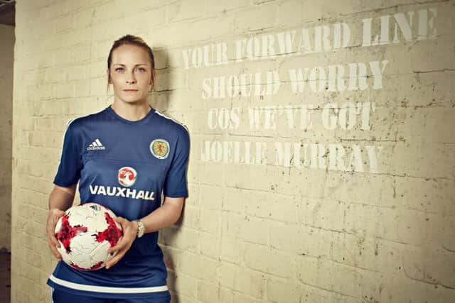 Joelle Murray is ready to make an impact at Womens Euro 2017 in the Netherlands ahead of Wednesday nights Group D opener with England.
Photograph: Marcus Mays Production