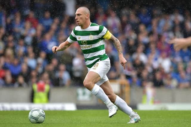 Scott Brown strolled through Celtic's Champions League second round qualifying tie agaisnt Linfield. Picture: Charles McQuillan/Getty Images