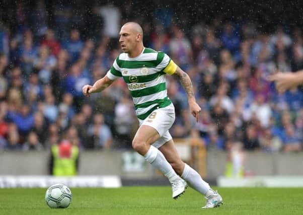 Scott Brown strolled through Celtic's Champions League second round qualifying tie agaisnt Linfield. Picture: Charles McQuillan/Getty Images